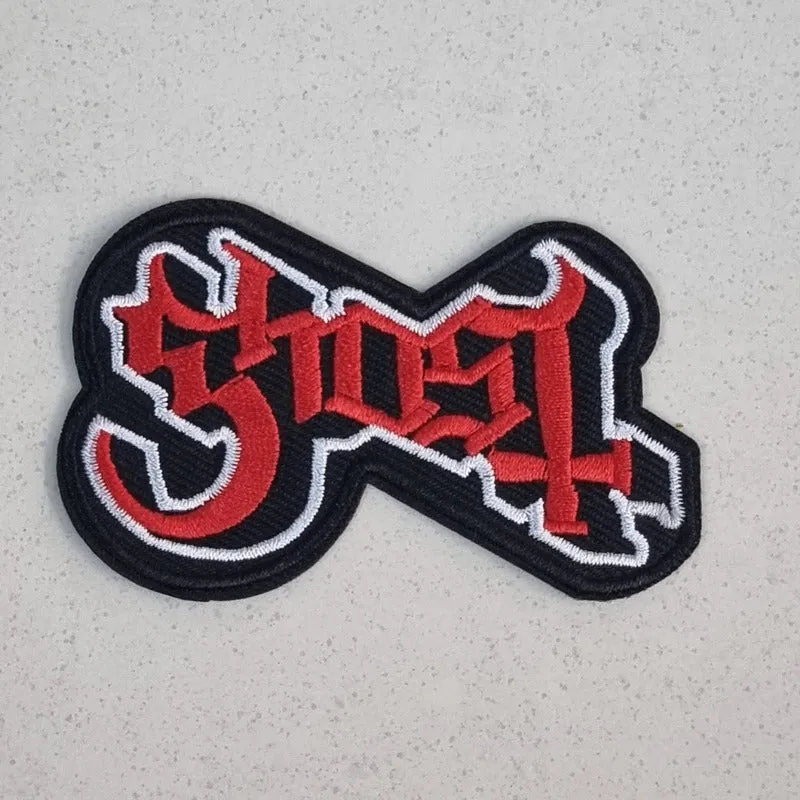 ghost-logo-patch-cusson-tiss-noir-coudre image 1