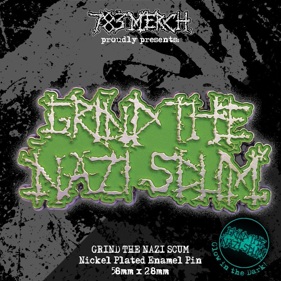 grind-the-nazi-scum-pin-s-mail-phosphorescent-58-mm-noir image 5