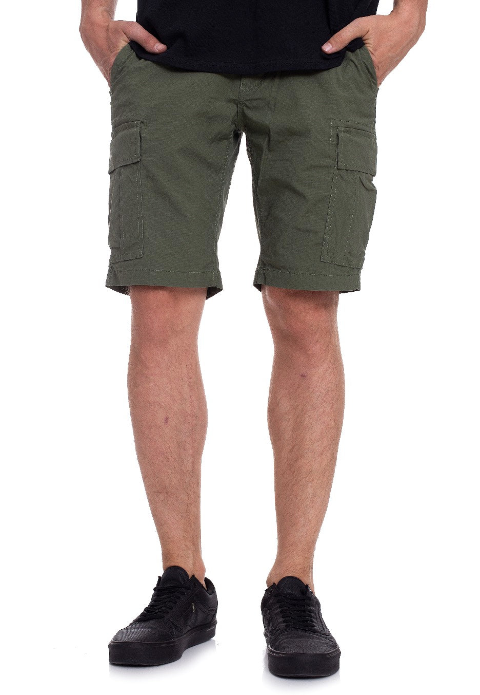 vintage-industries-ryker-short-cargo-vert-olive-coton image 1
