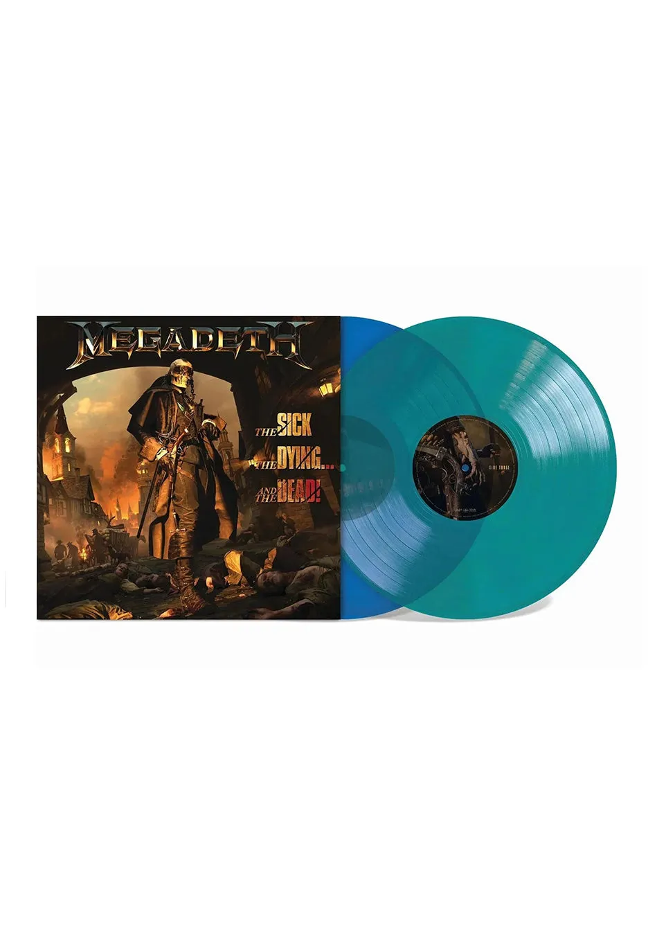 megadeth-the-sick-dying-dead-double-vinyle-bleu-vert-thrash-metal image 1
