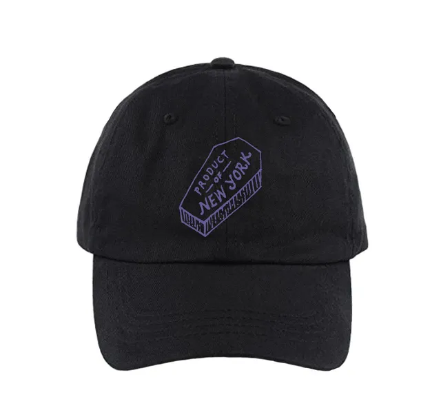 incendiary-coffin-dad-hat-casquette-noire-logo-violet-taille-unique image 1