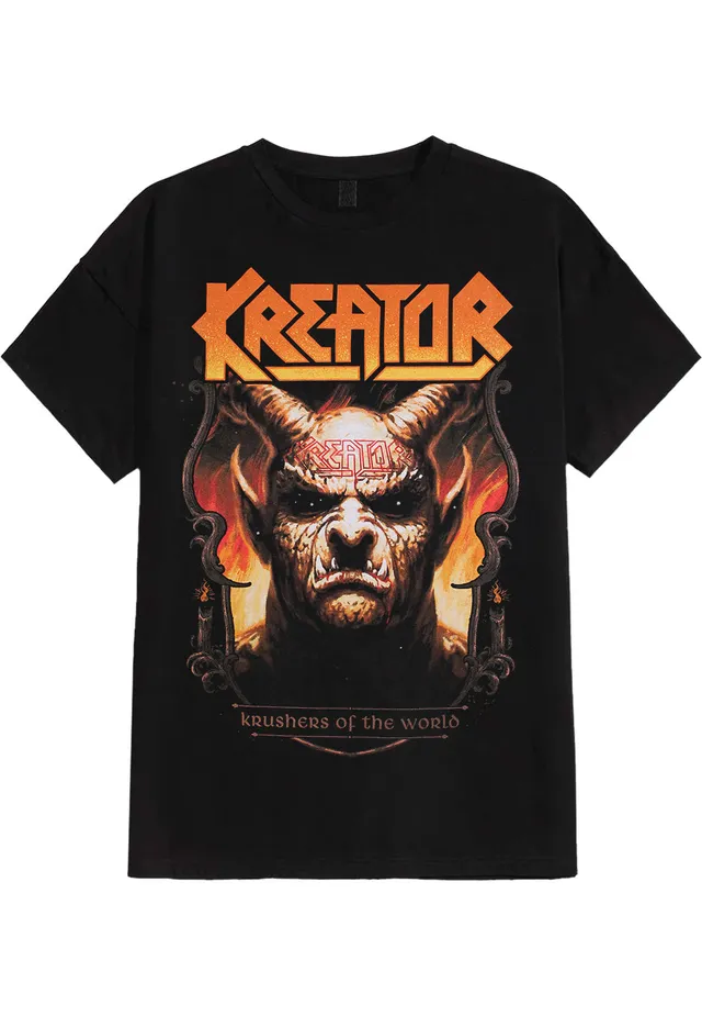 kreator-krushers-of-the-world-demon-crest-t-shirt-noir image 1