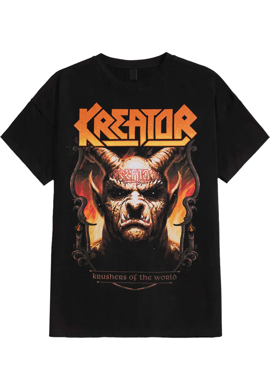 kreator-krushers-of-the-world-demon-crest-t-shirt-noir image 1