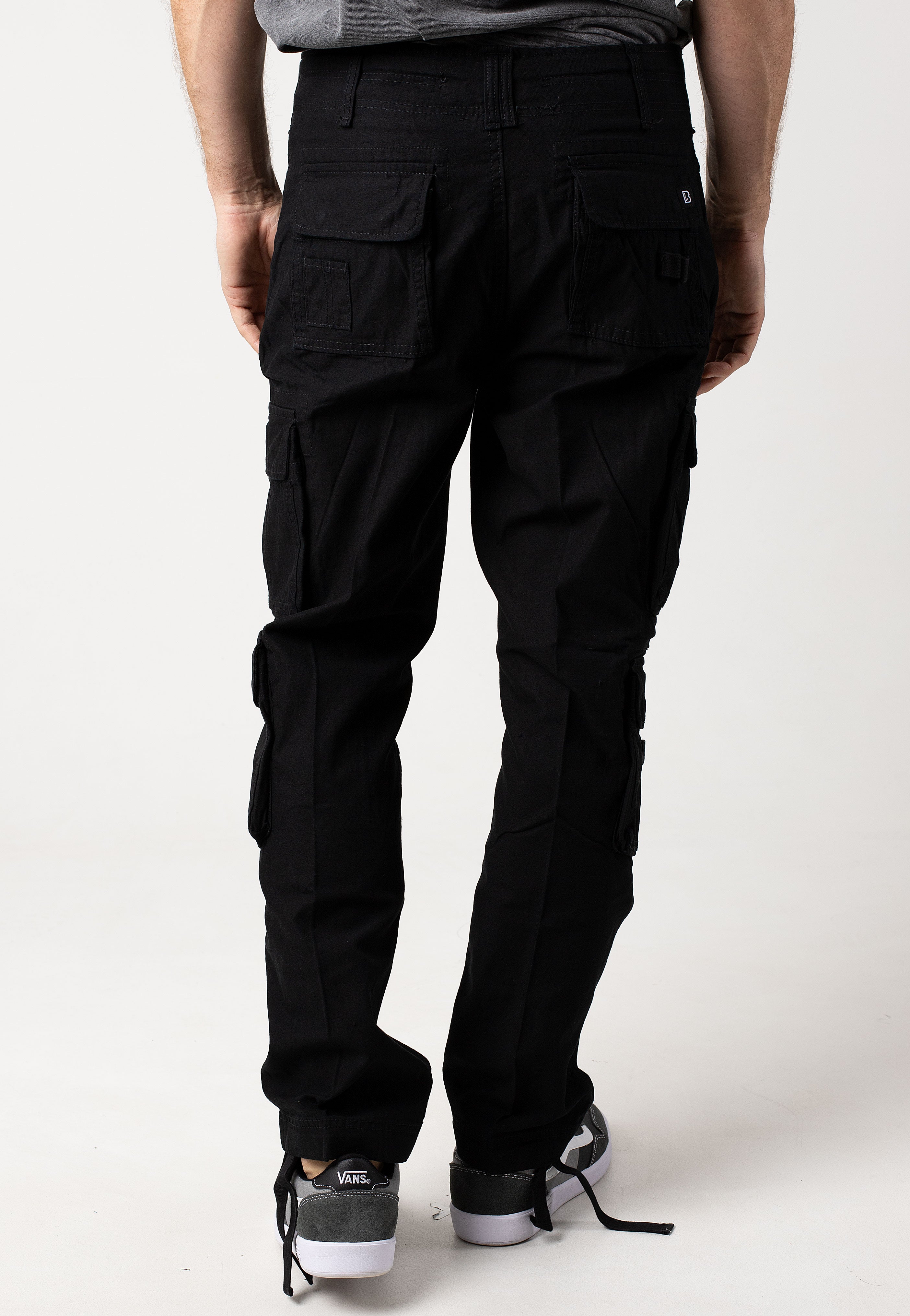 brandit-pure-slim-fit-pantalon-cargo-noir-homme image 8