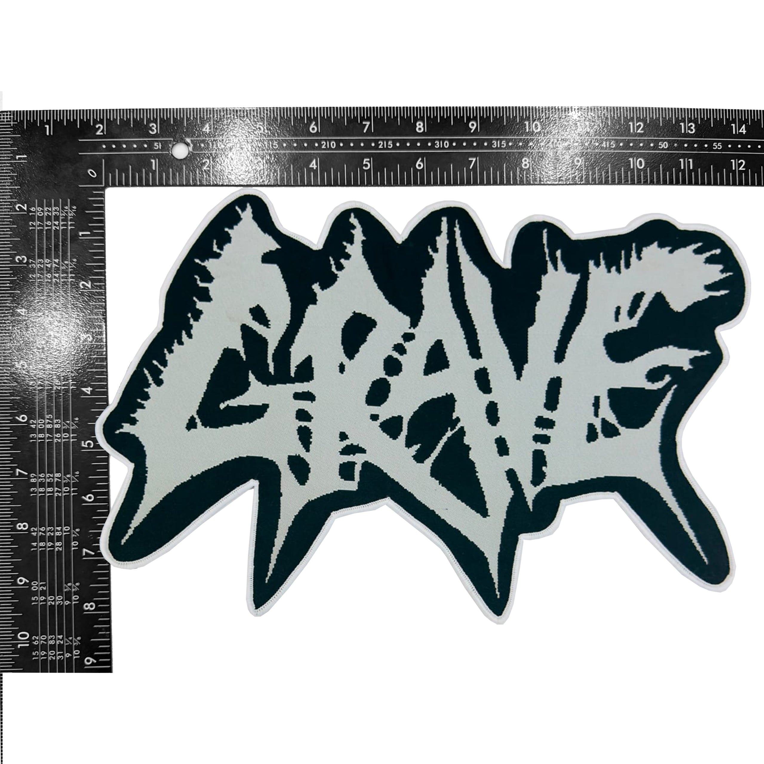 grave-logo-patch-tiss-oversized-bordure-noire-30-cm image 5