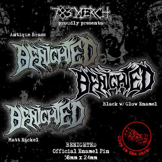 benighted-logo-pin-s-mail-nickel-mat-58mm image 1