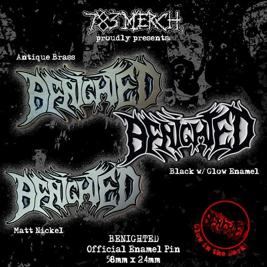 benighted-logo-pin-s-mail-nickel-mat-58mm image 1
