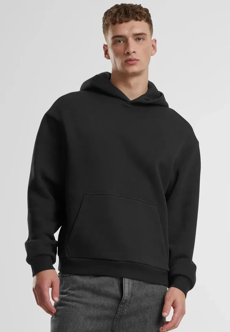 urban-classics-fluffy-black-hoodie-sweat-capuche-noir image 1
