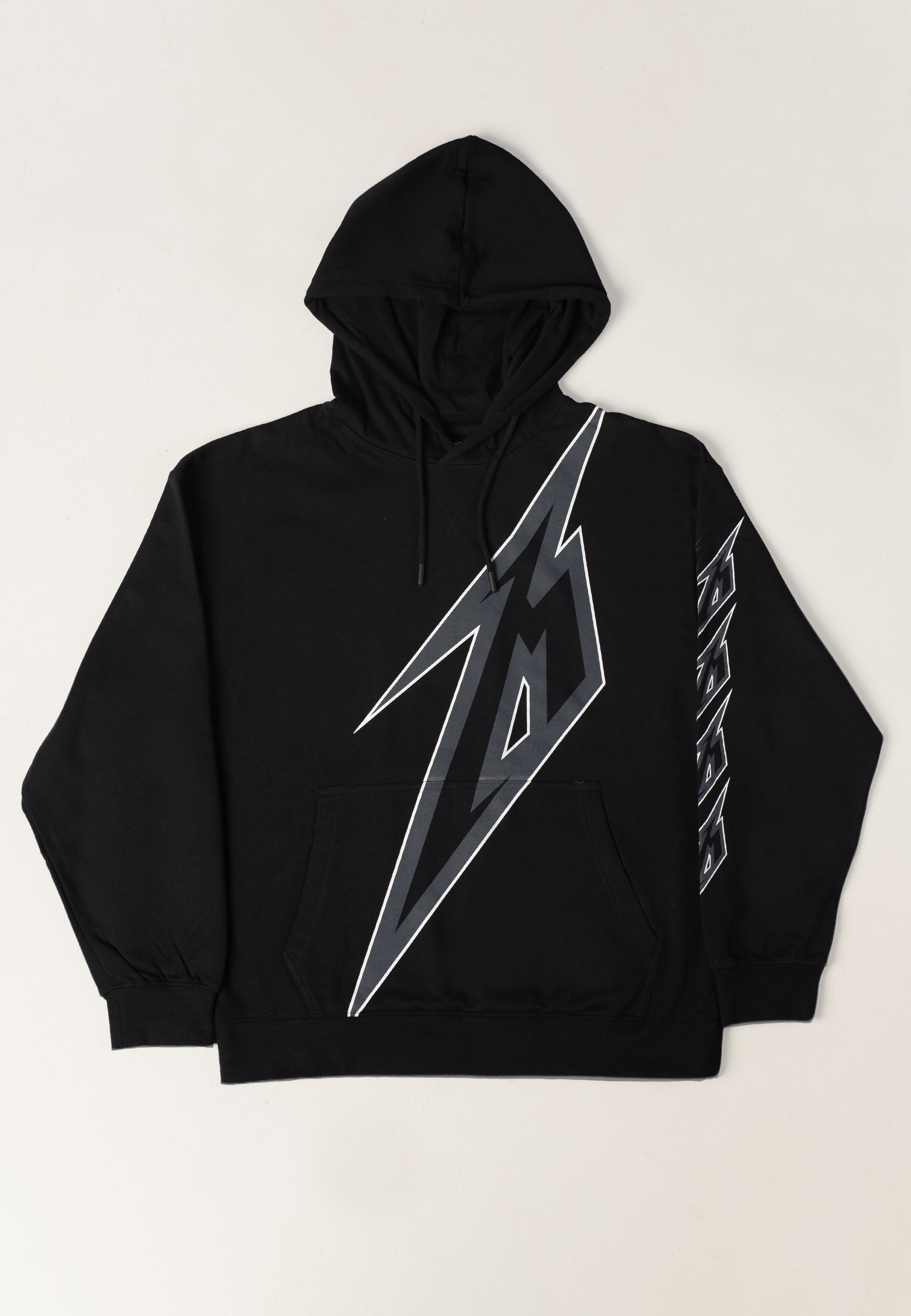 metallica-m-bolt-hoodie-homme-noir-thrash-metal image 1