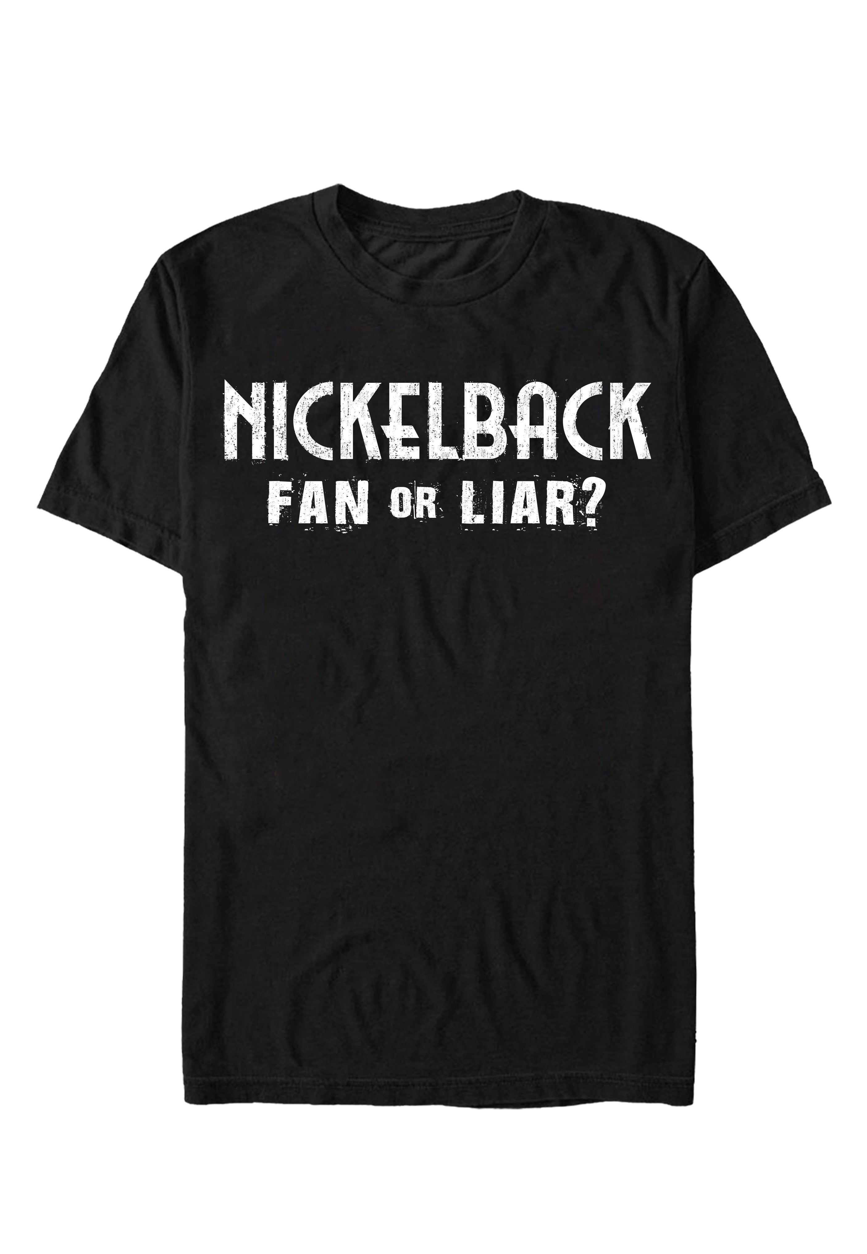 nickelback-fan-or-liar-t-shirt-noir-homme-taille-l image 1