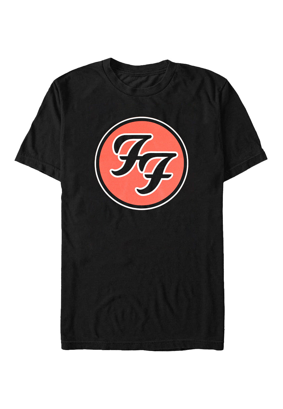 foo-fighters-ff-logo-t-shirt-noir-manches-courtes image 1