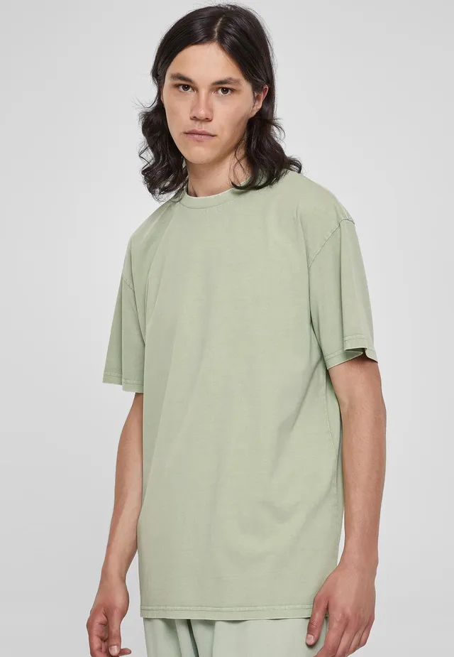 urban-classics-heavy-oversized-t-shirt-vert-vintage-acid-wash image 1