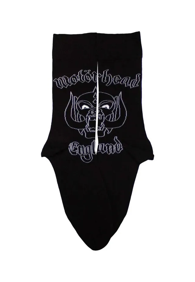 mot-rhead-england-chaussettes-noires-coton-taille-unique image 1