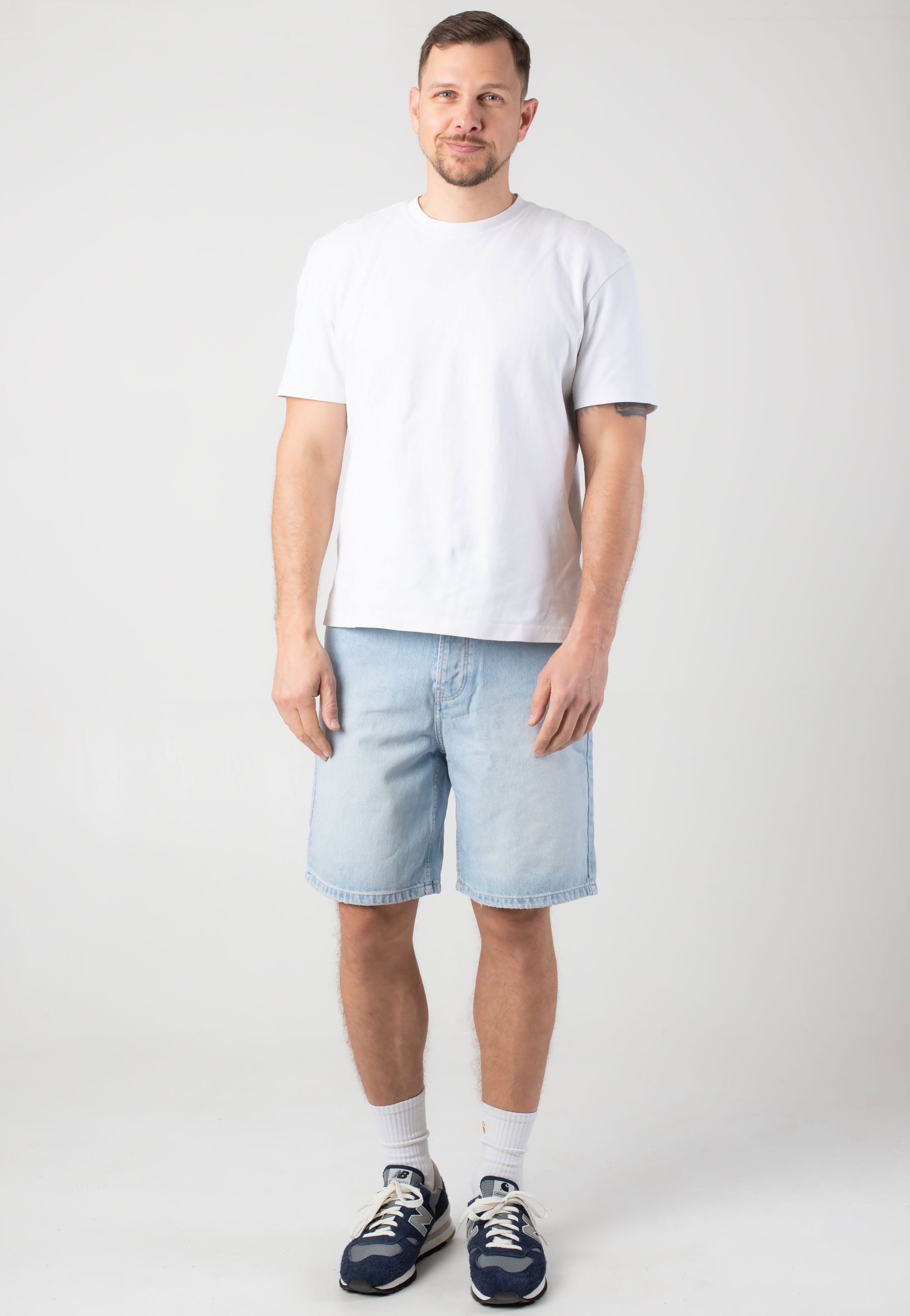 only-sons-fade-lb-3155-short-jean-bleu-clair-homme image 2