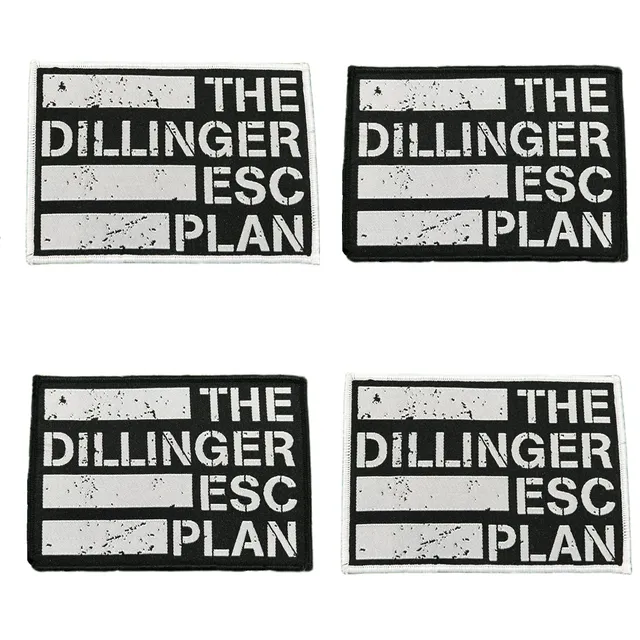 dillinger-escape-plan-logo-patch-tiss-bordure-noire image 1