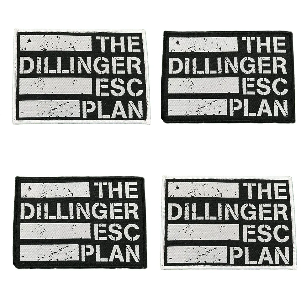 dillinger-escape-plan-logo-patch-tiss-bordure-noire image 1