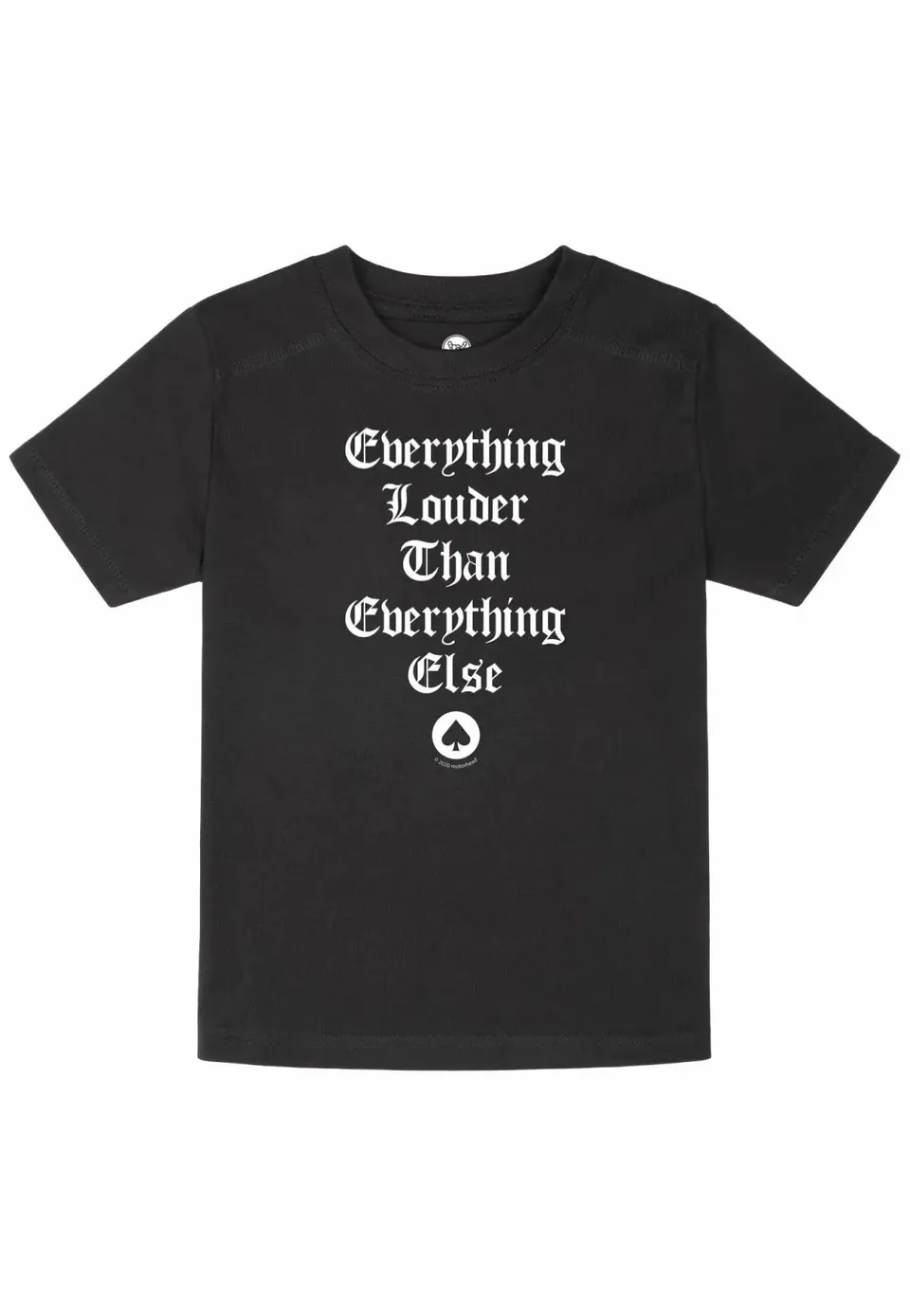 mot-rhead-everything-louder-t-shirt-enfant-noir-durable image 1