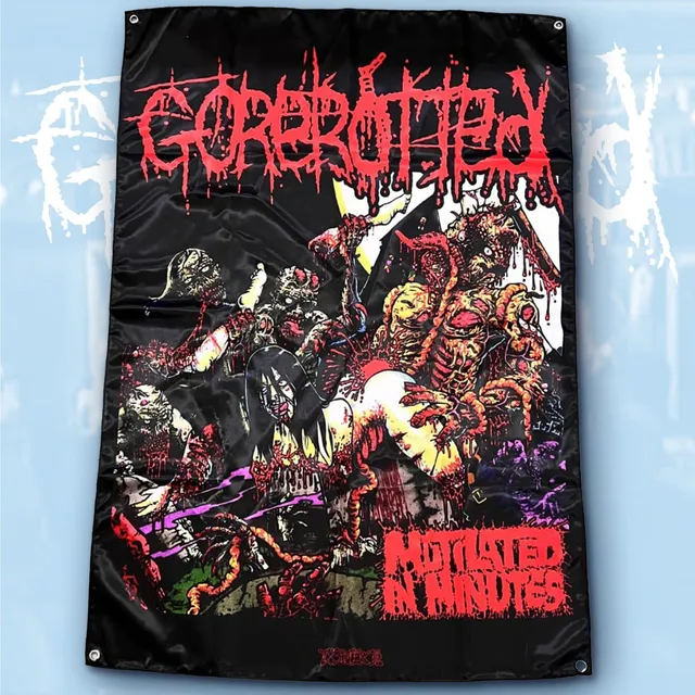 gorerotted-mutilated-in-minutes-drapeau-poster-textile-100x70 image 1