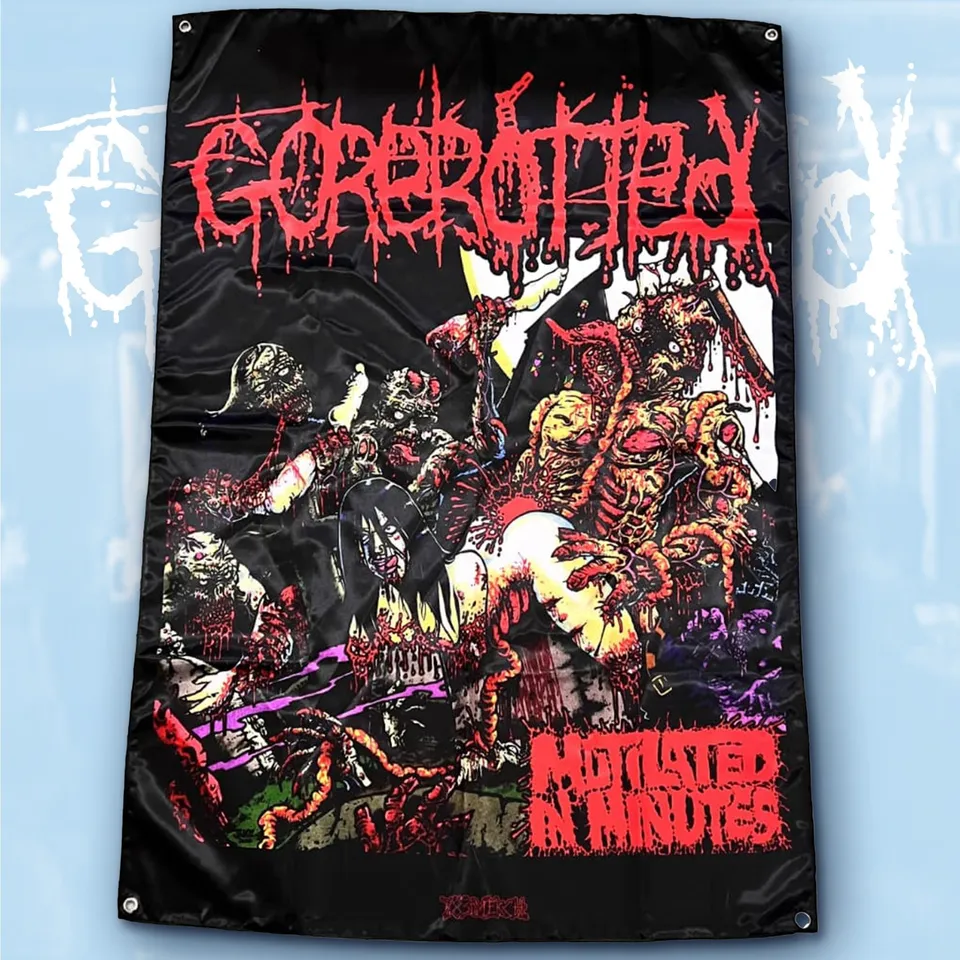 gorerotted-mutilated-in-minutes-drapeau-poster-textile-100x70 image 1