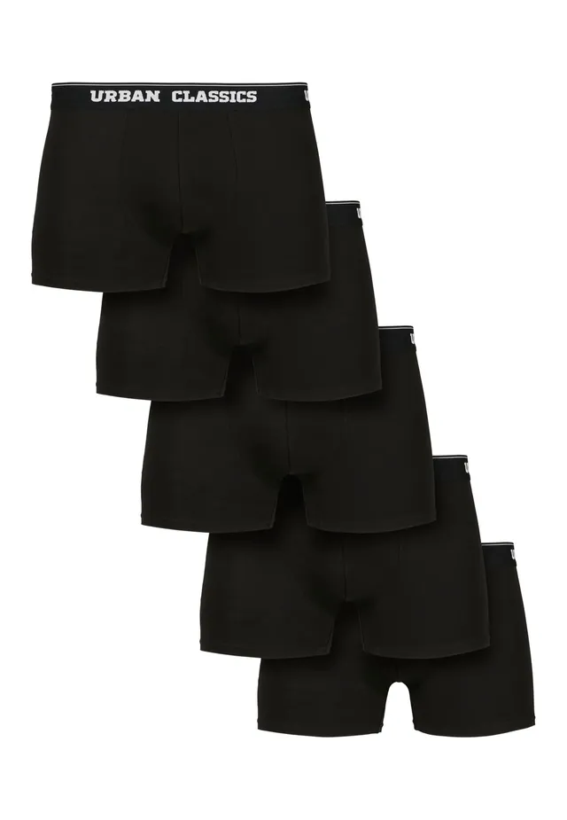 urban-classics-organic-pack-5-boxers-homme-noir image 1