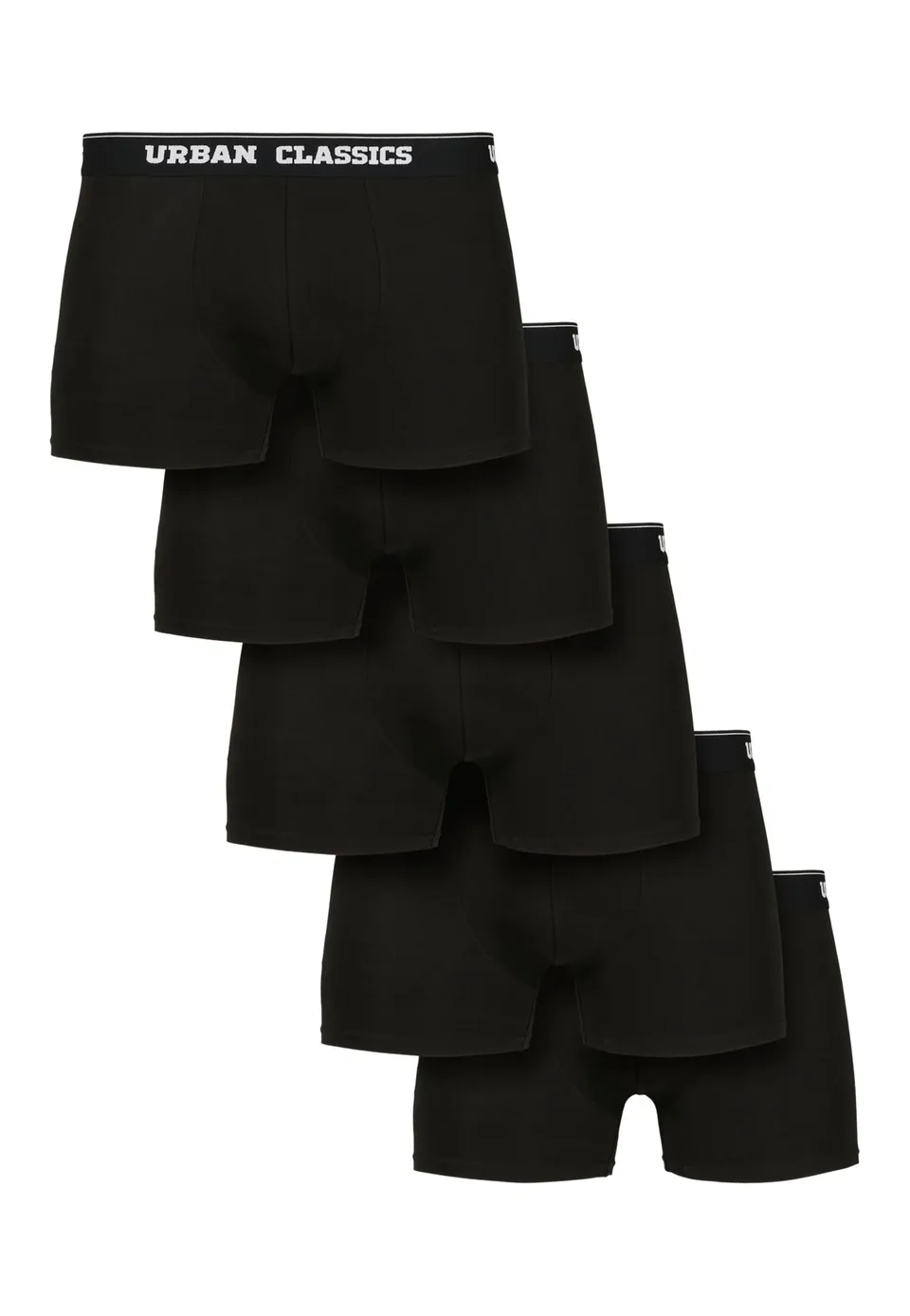 urban-classics-organic-pack-5-boxers-homme-noir image 1