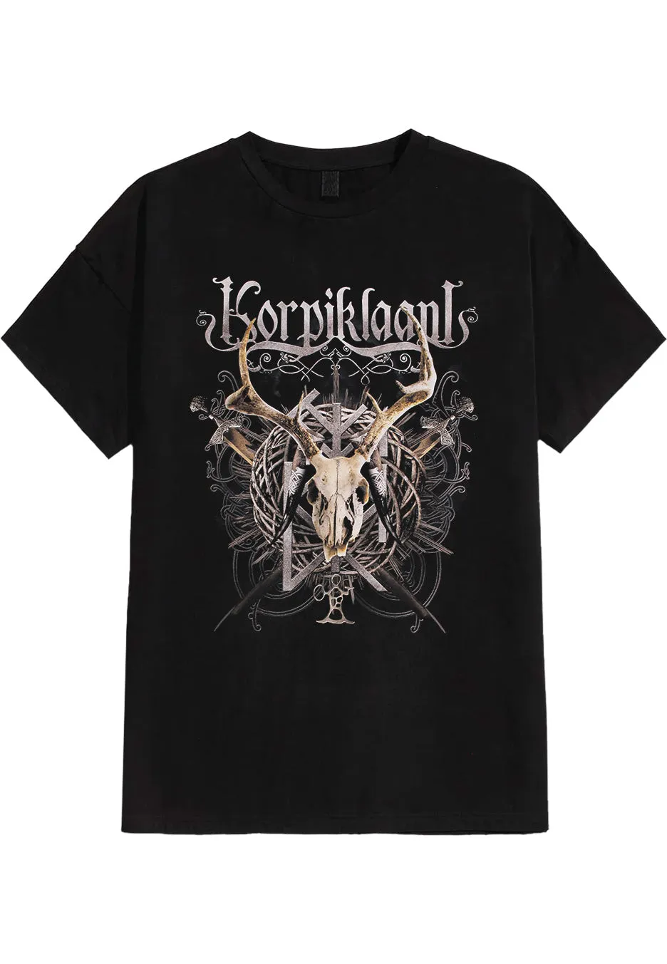 korpiklaani-crest-t-shirt-noir-homme-folk-metal image 1