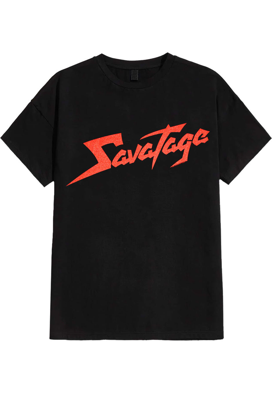savatage-red-logo-t-shirt-heavy-metal-homme-noir image 1