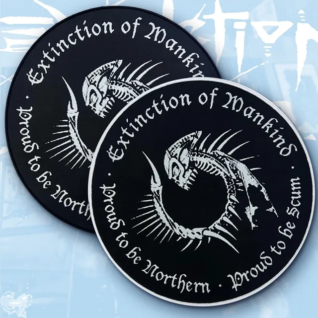 783punx-extinction-of-mankind-proud-to-be-scum-backpatch-bordure-noire image 1