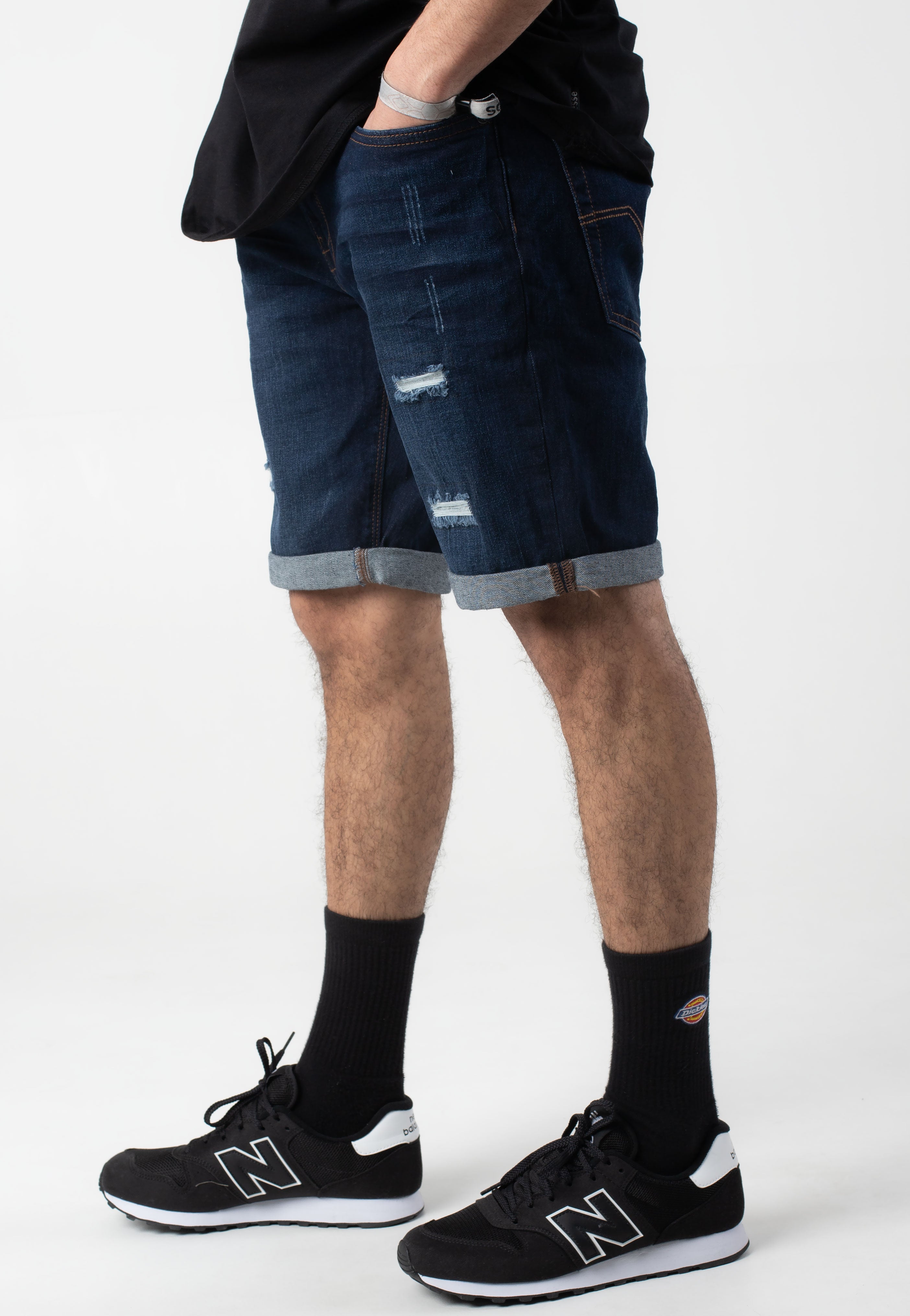 indicode-kaden-holes-blue-short-jean-bleu-m-xxl image 3