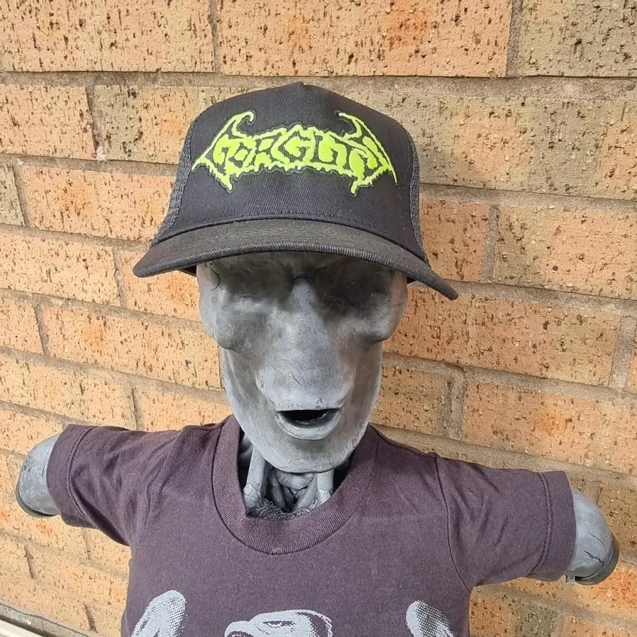 gorguts-logo-casquette-trucker-phosphorescente-jaune image 1