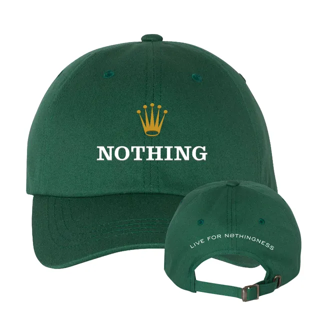 nothing-crown-hat-casquette-verte-brod-e image 1