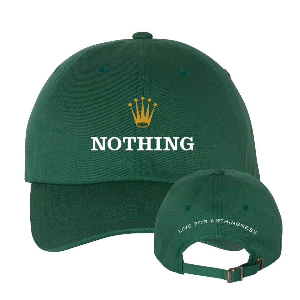 nothing-crown-hat-casquette-verte-brod-e image 1