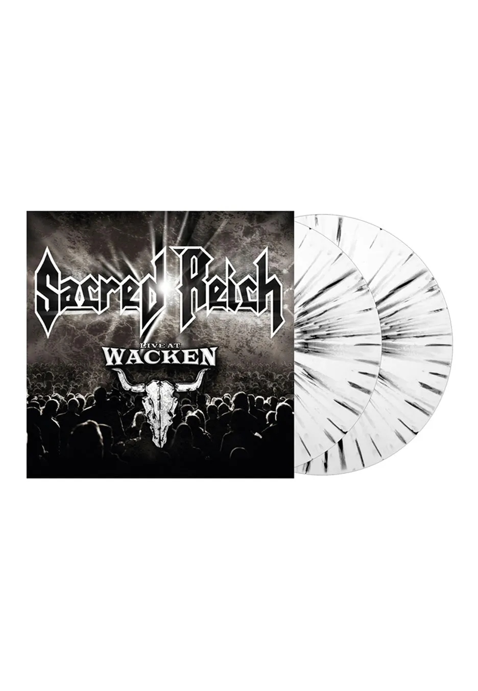 sacred-reich-live-at-wacken-double-vinyle-blanc-splatter image 1