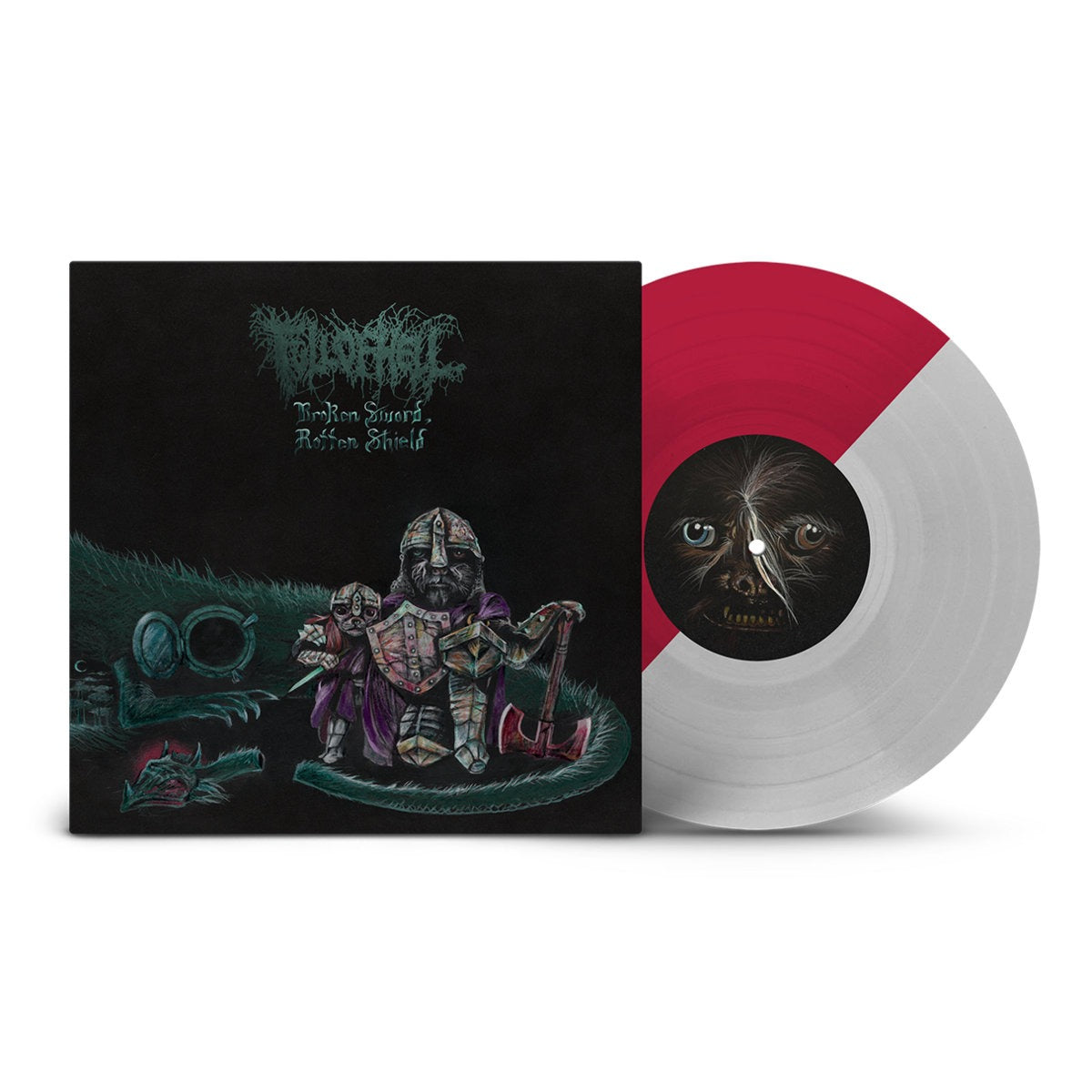 full-of-hell-broken-sword-vinyle-10-oxblood-silver image 1