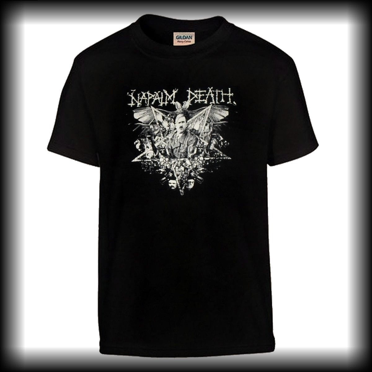 napalm-death-t-shirt-metal-grindcore-noir-gildan-tailles-m-xl image 1