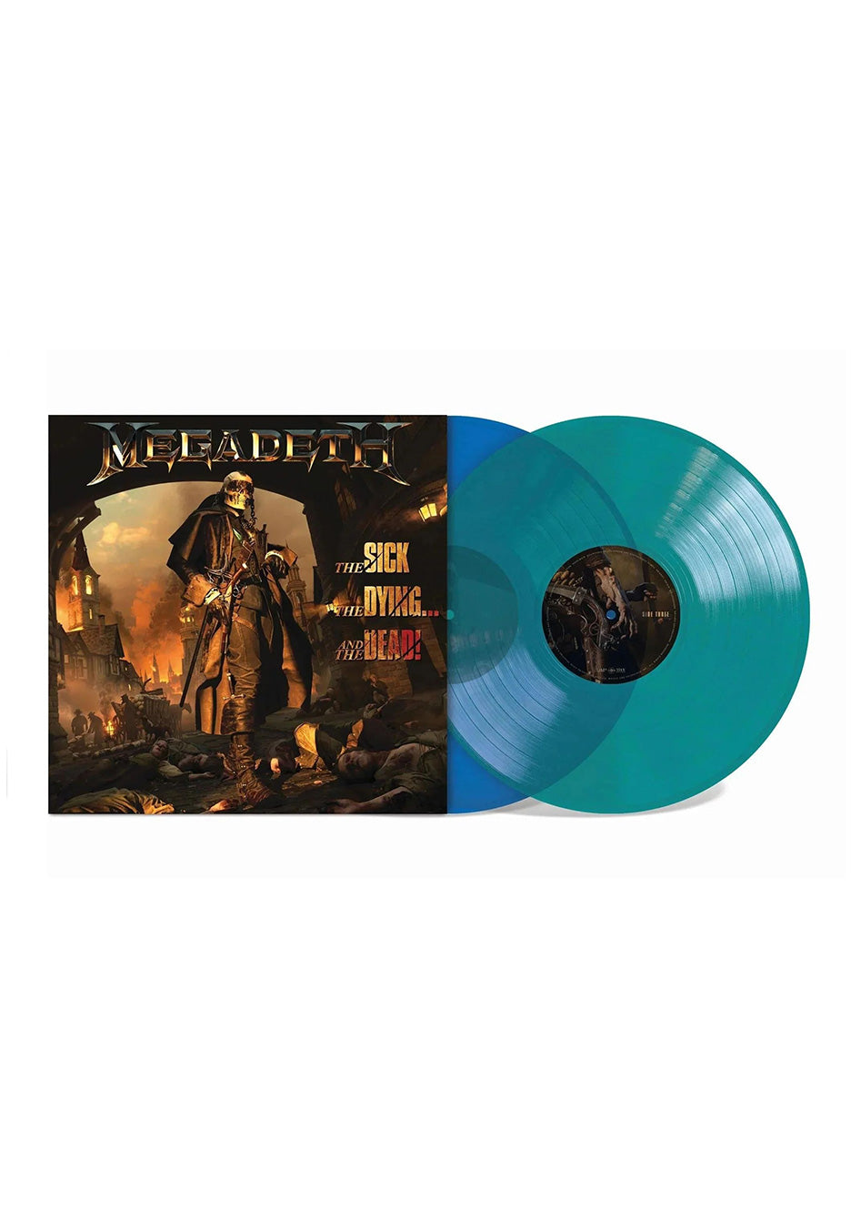 megadeth-the-sick-dying-dead-double-vinyle-bleu-vert-thrash-metal image 1