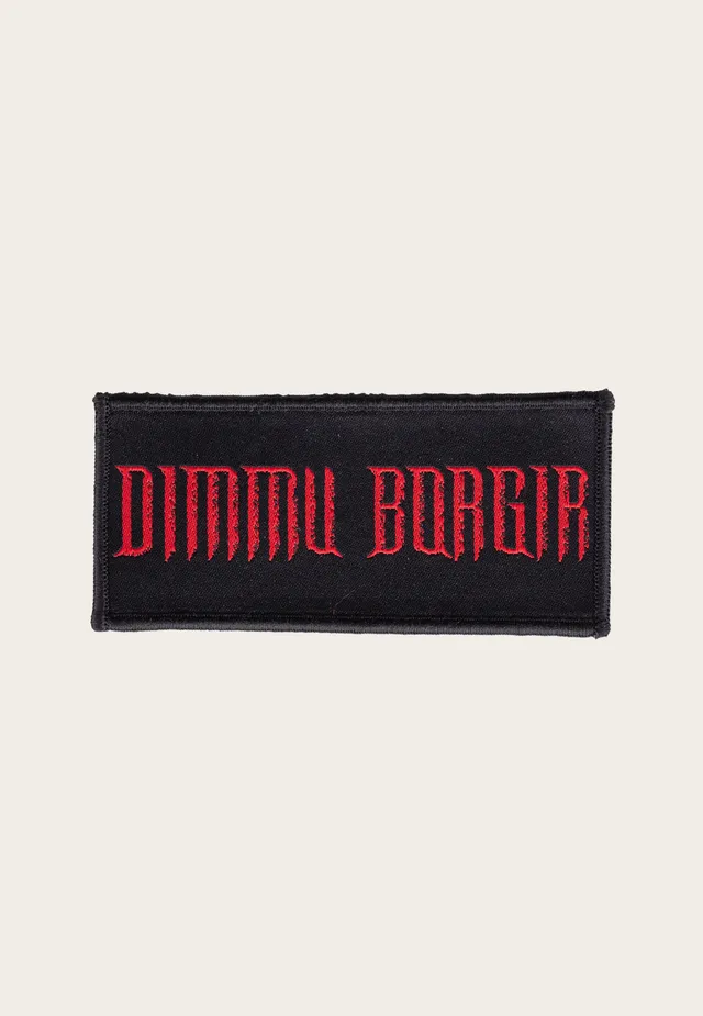 dimmu-borgir-red-logo-patch-cusson-noir-taille-unique image 1