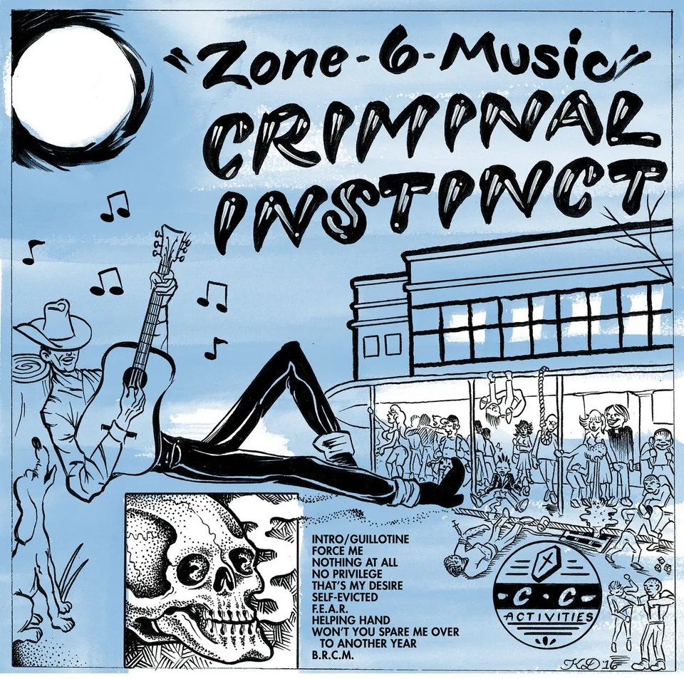 criminal-instinct-zone-6-music-vinyle-lp-bleu-ciel image 1