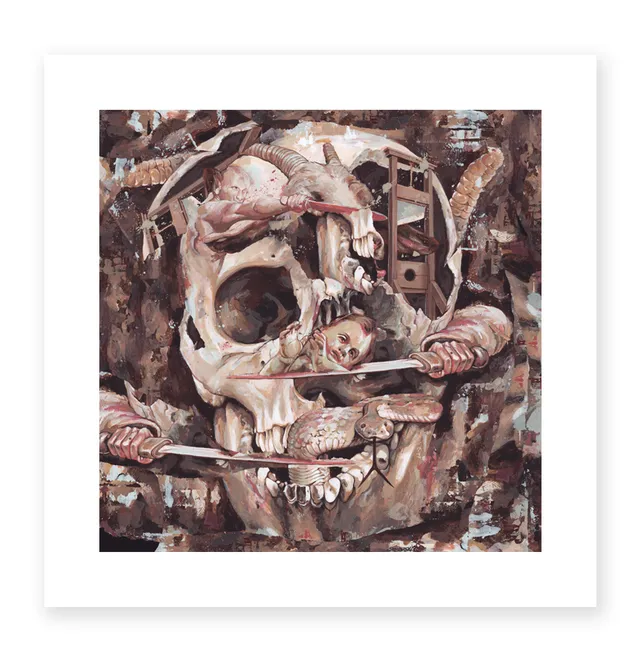 closed-casket-activities-king-nine-death-rattle-affiche-gicl-e-24x24 image 1