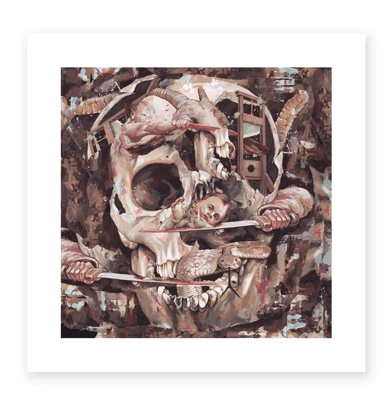closed-casket-activities-king-nine-death-rattle-affiche-gicl-e-24x24 image 1