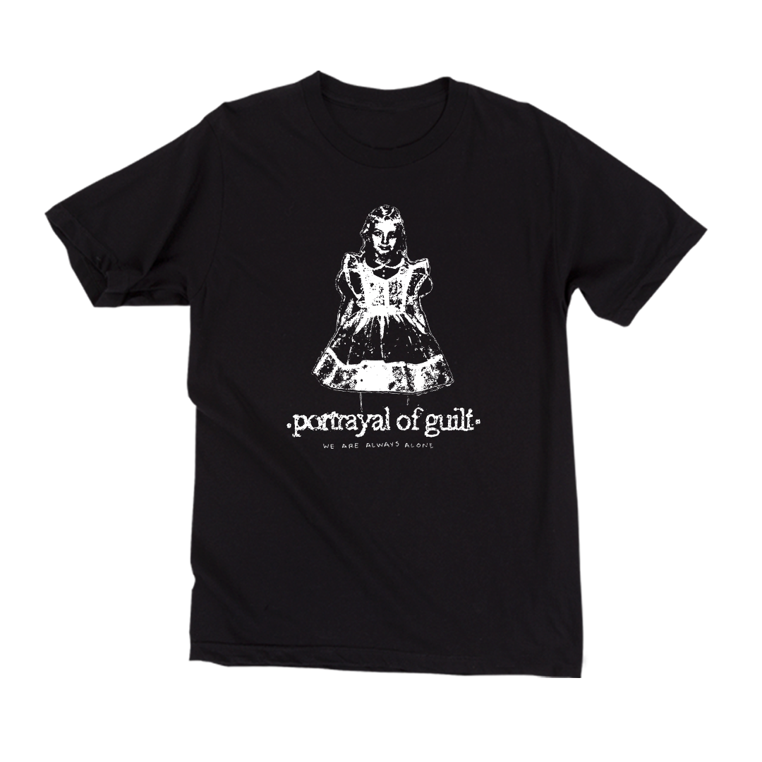 closed-casket-portrayal-of-guilt-alone-t-shirt-gildan image 1