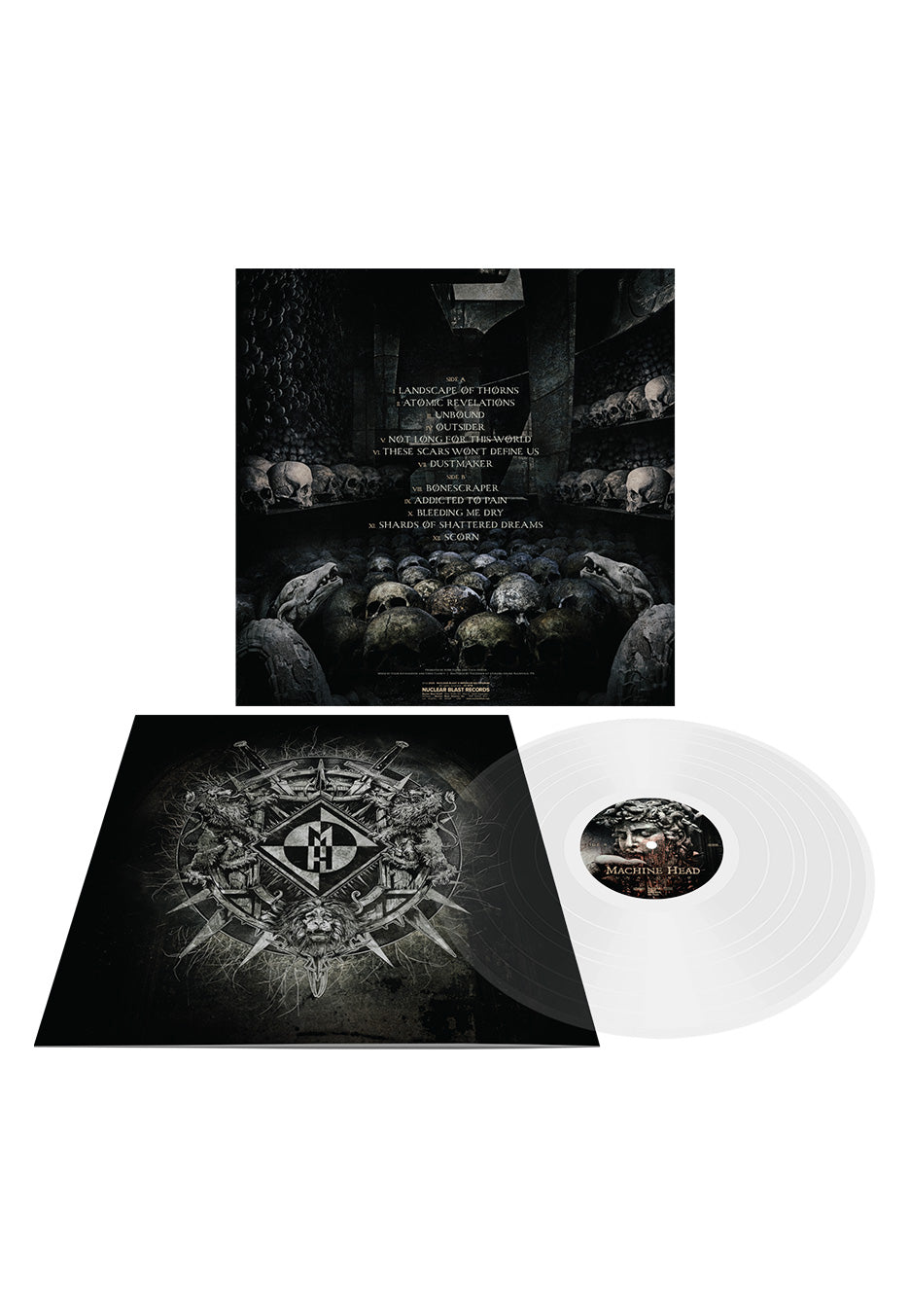 machine-head-unat-ned-vinyle-clear-thrash-metal-avec-livret image 3