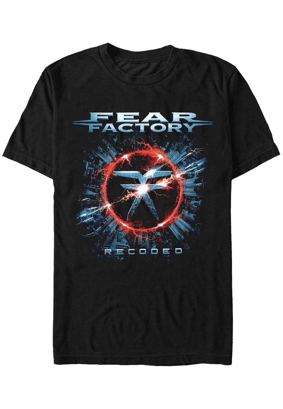 fear-factory-recoded-t-shirt-homme-noir-taille-l image 1