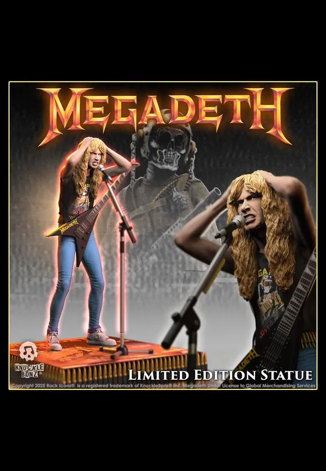 megadeth-dave-mustaine-ii-rock-iconz-statue-limit-e-multicolore image 1