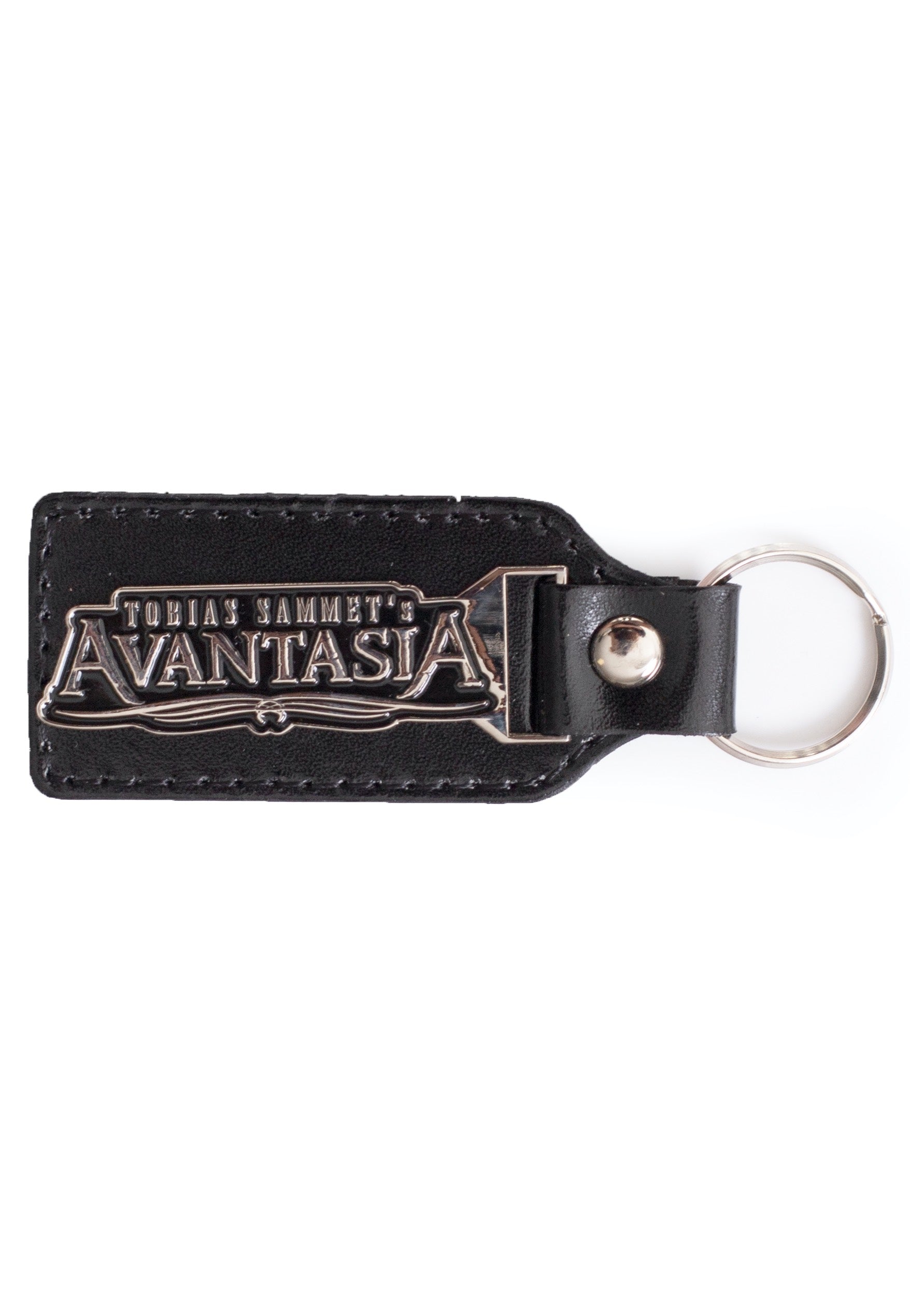 avantasia-logo-porte-cl-s-m-tal-cuir-noir image 1