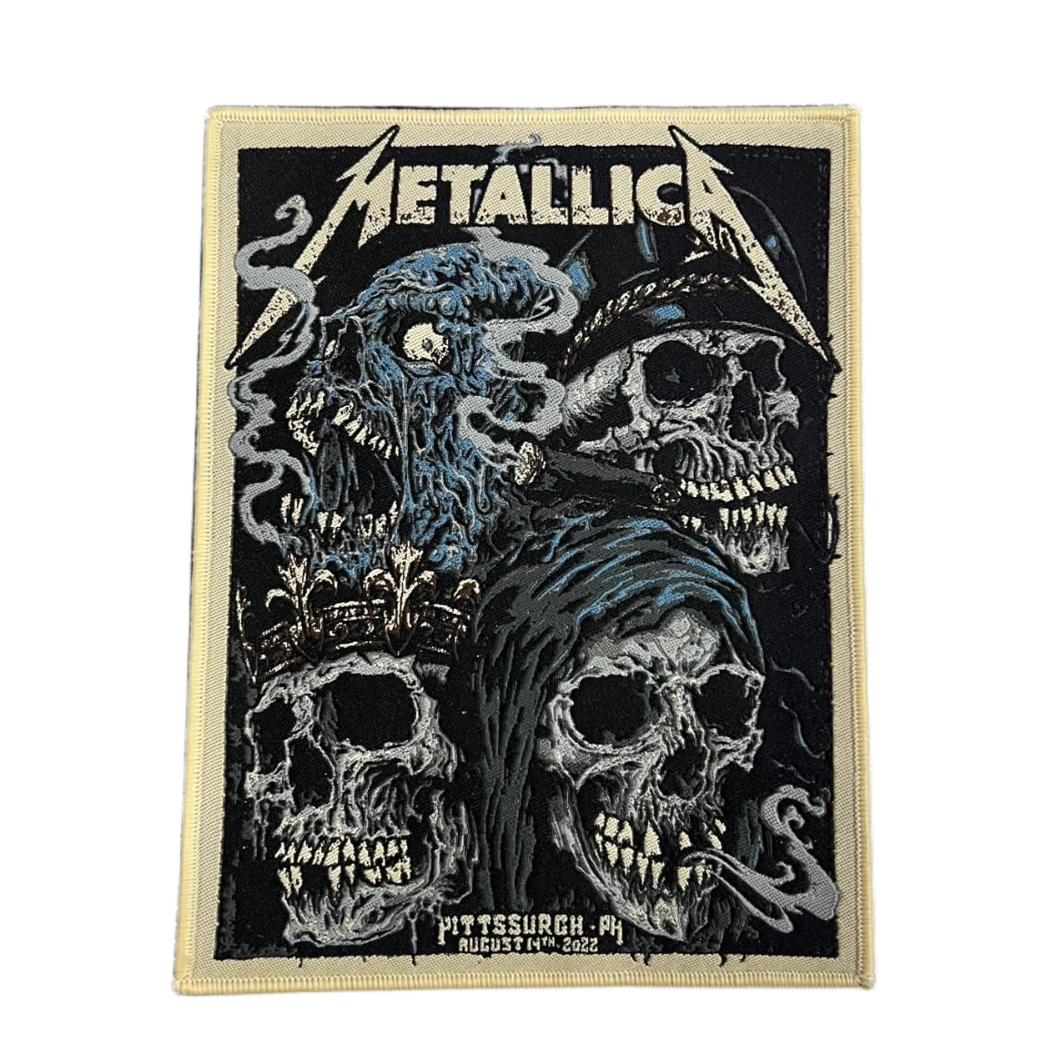 783punx-small-patch-metallica-pittsburgh-2022-patch-tiss-bordure-noire image 7