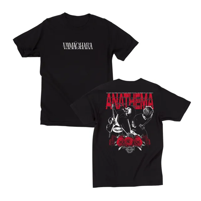 vamachara-no-roses-live-t-shirt-noir-coton-lourd image 1