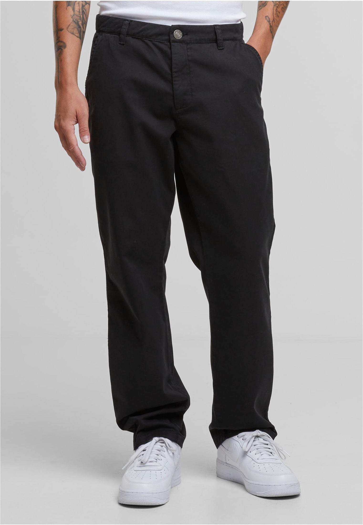 urban-classics-basic-chino-pantalon-noir-homme image 1