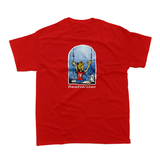 fleshwater-swing-t-shirt-noir-coton-comfort-colors image 1