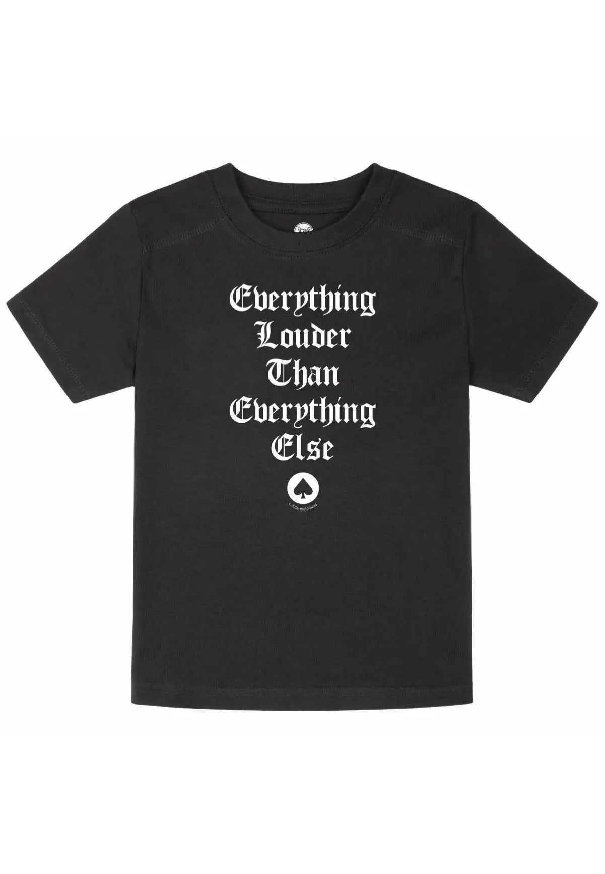 mot-rhead-everything-louder-t-shirt-enfant-noir-durable image 1